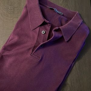 ROBERT BARAKETT Long Sleeve Polo. Size Large